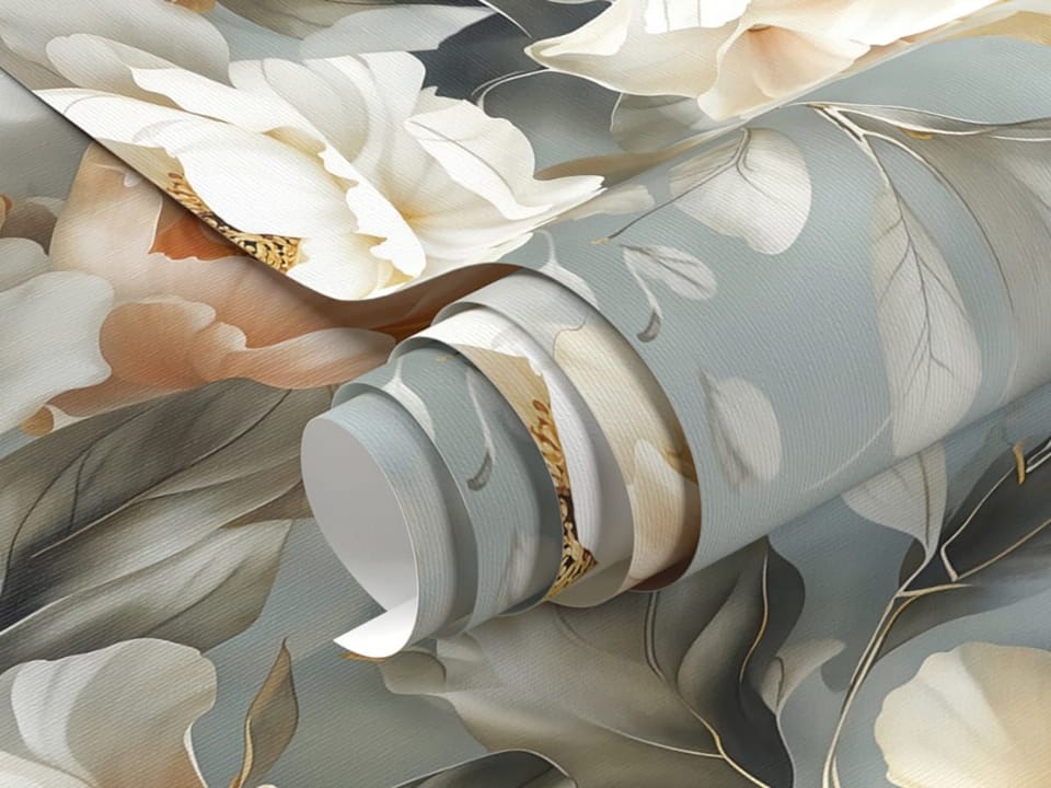 Fototapeta Pastelowe piwonie na ścianie fragment #1