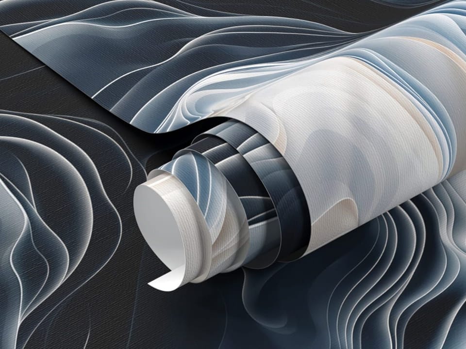 Fototapeta Abstrakcyjne Falujące Kształty fragment #1