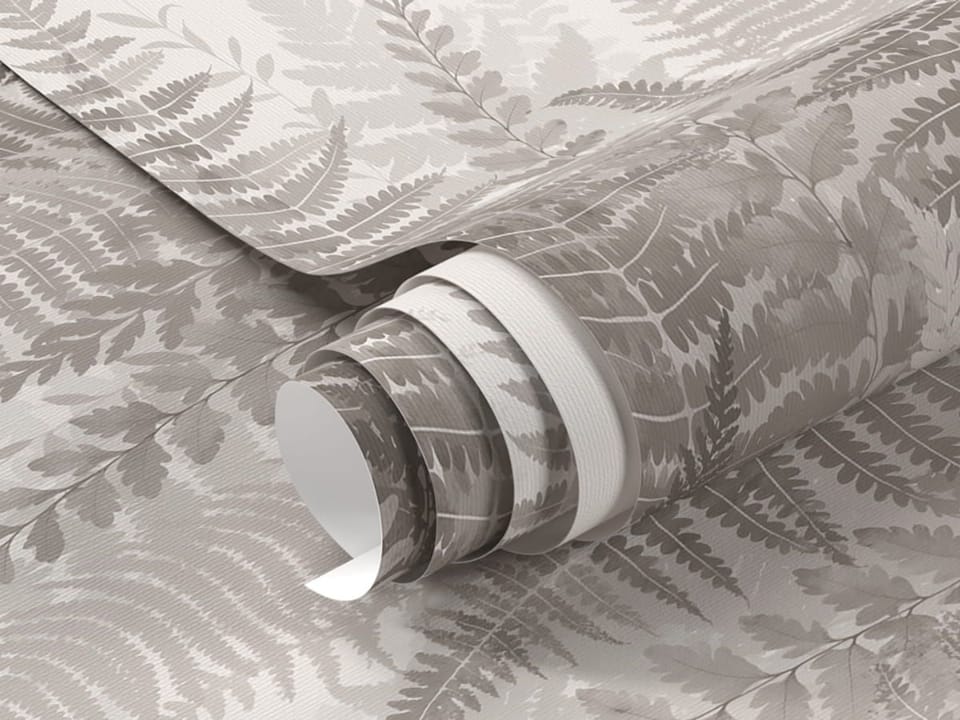 Fototapeta Gęste liście paproci na tle fragment #1