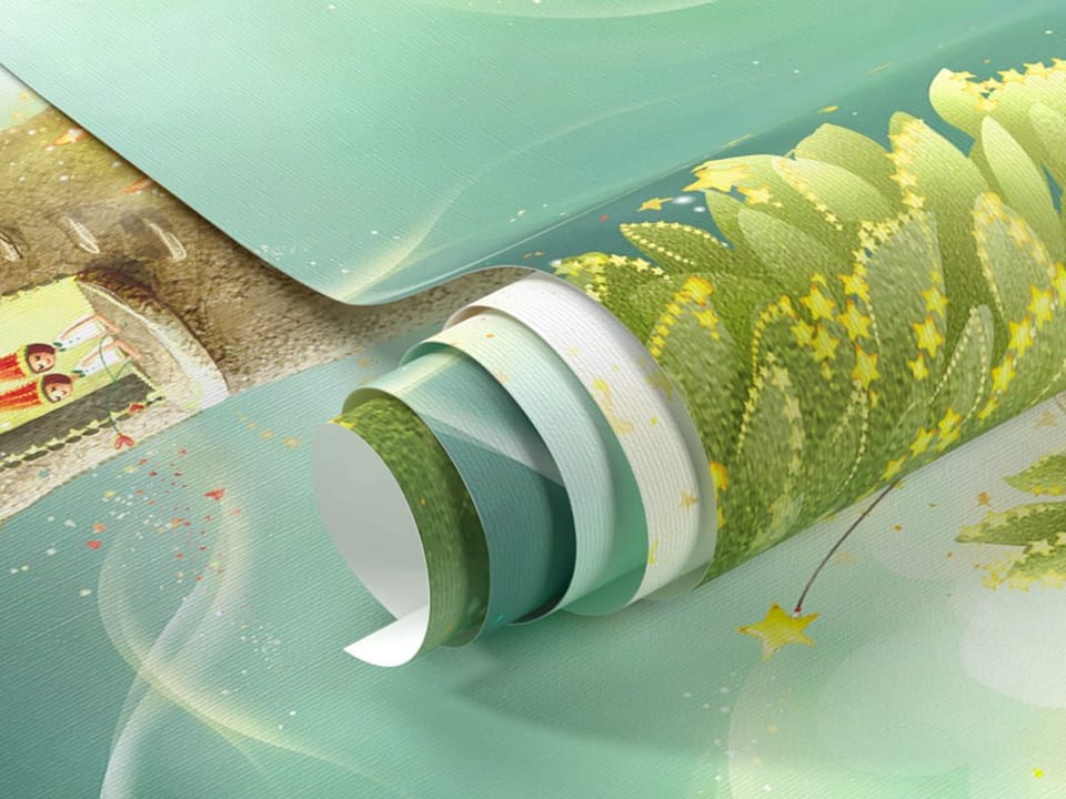 Fototapeta Domek na drzewie z postaciami fragment #1