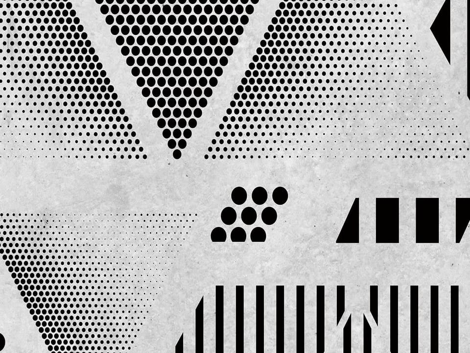 Fototapeta Geometryczne Trójkąty i Linie - realne zdjęcie w rolce