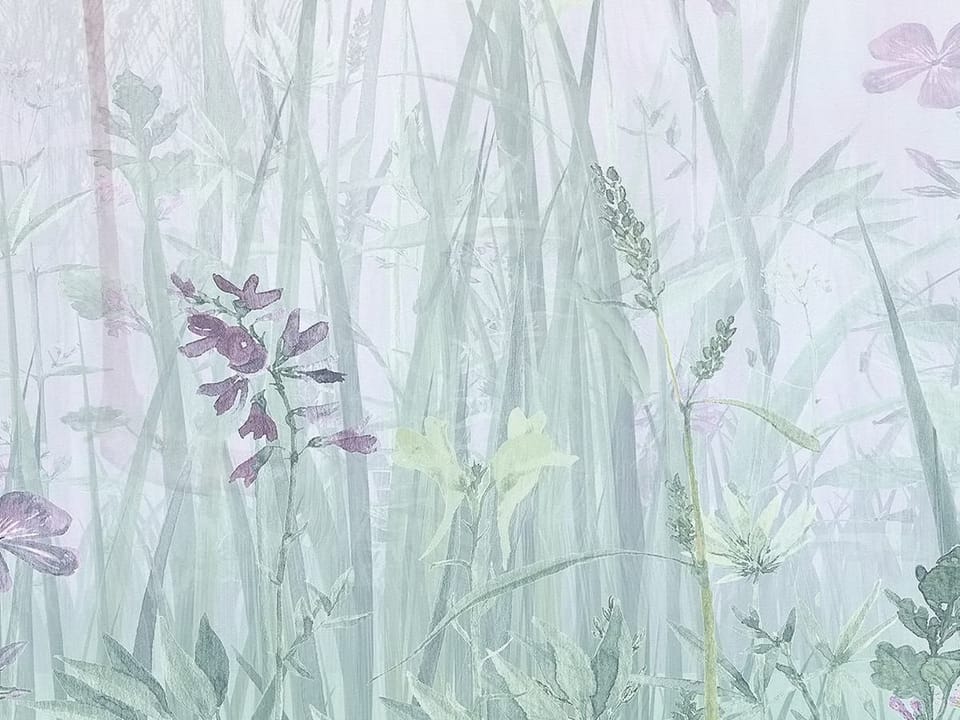 Fototapeta Flamingi wśród roślinności - jakość wydruku i struktura materiału