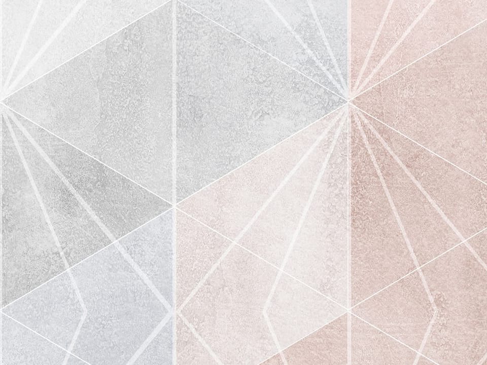 Fototapeta Geometryczny wzór z trójkątów - realne zdjęcie w rolce