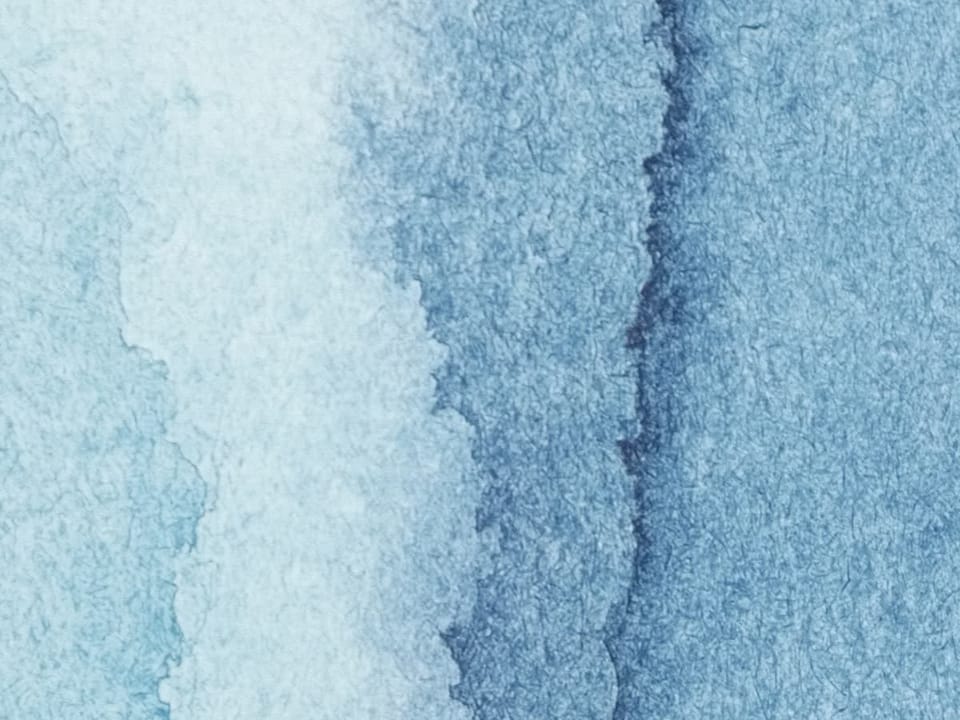 Fototapeta Abstrakcyjne Niebieskie Plamy - realne zdjęcie w rolce
