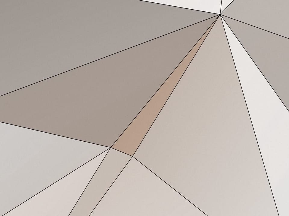 Fototapeta Geometryczne wzory w szarościach - realne zdjęcie w rolce