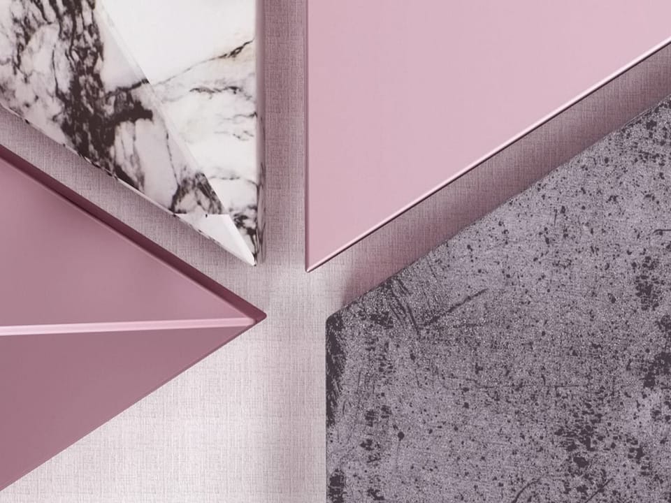 Fototapeta Geometryczne kształty na jasnym tle - realne zdjęcie w rolce