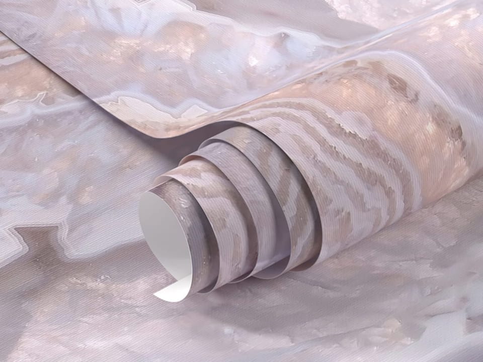 Fototapeta Marmurowe warstwy geologiczne - realne zdjęcie w rolce