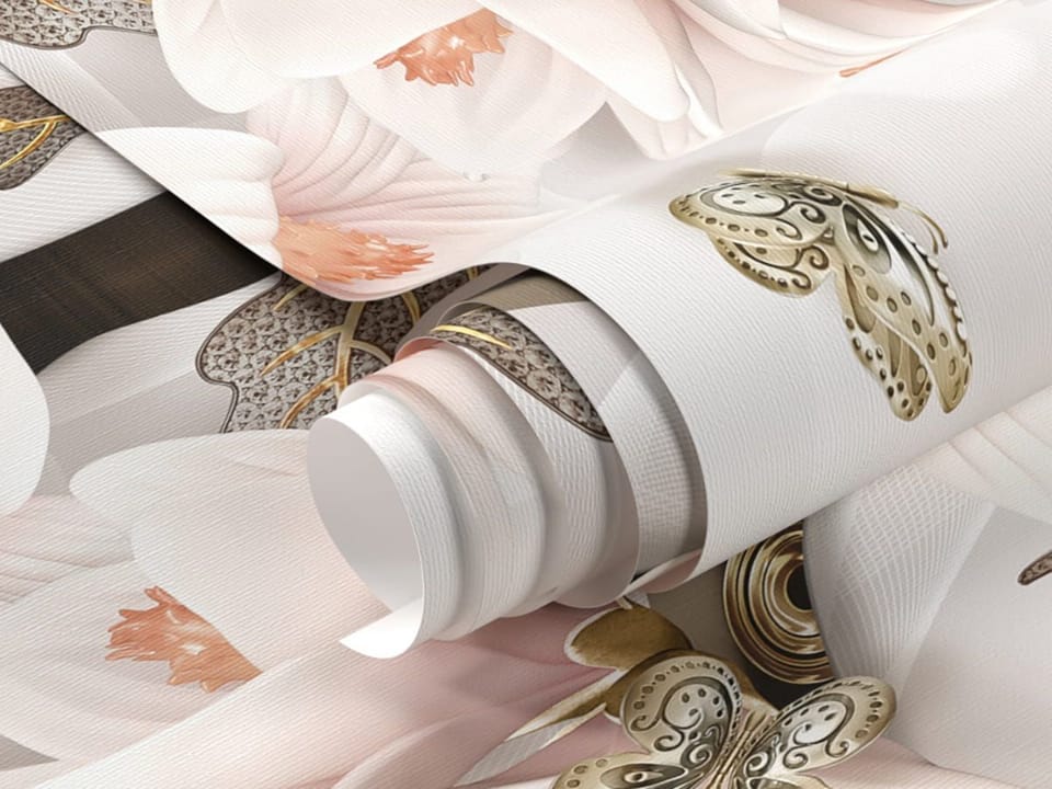 Fototapeta Magnolie na gałęziach - realne zdjęcie w rolce