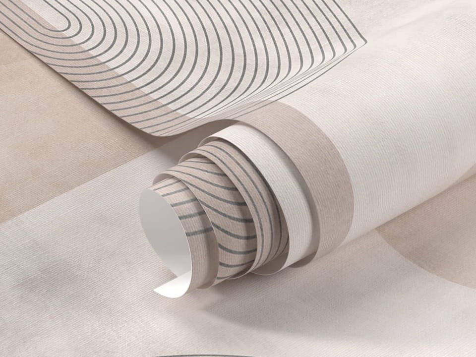 Fototapeta Geometryczne półkola i łuki - realne zdjęcie w rolce