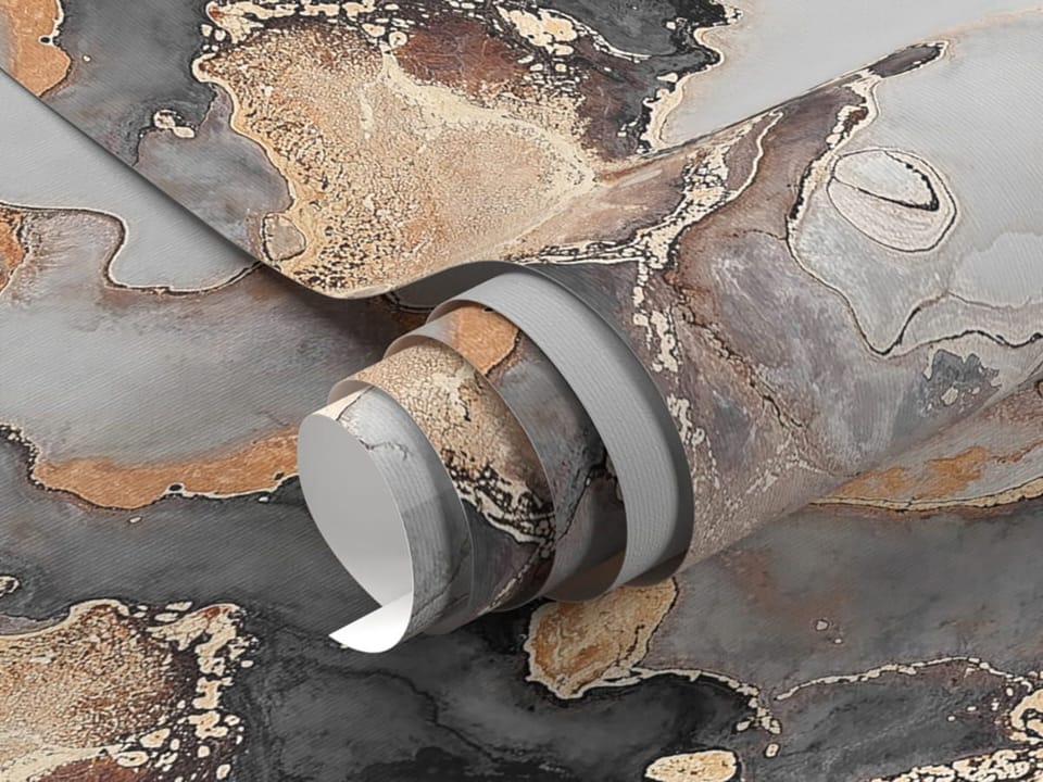 Fototapeta Abstrakcyjne wzory fluid art - realne zdjęcie w rolce