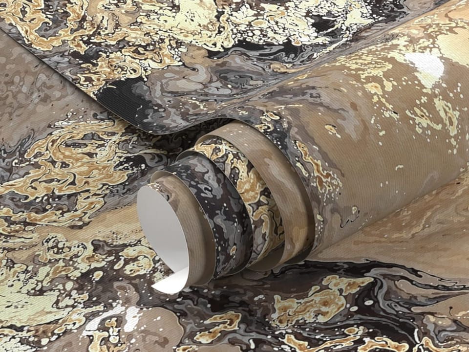 Fototapeta Abstrakcyjne Wiry Fluid Art - realne zdjęcie w rolce