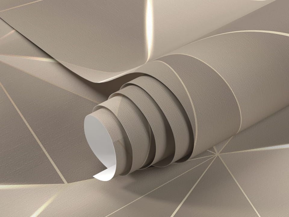 Fototapeta Geometryczny wzór z trójkątów - realne zdjęcie w rolce