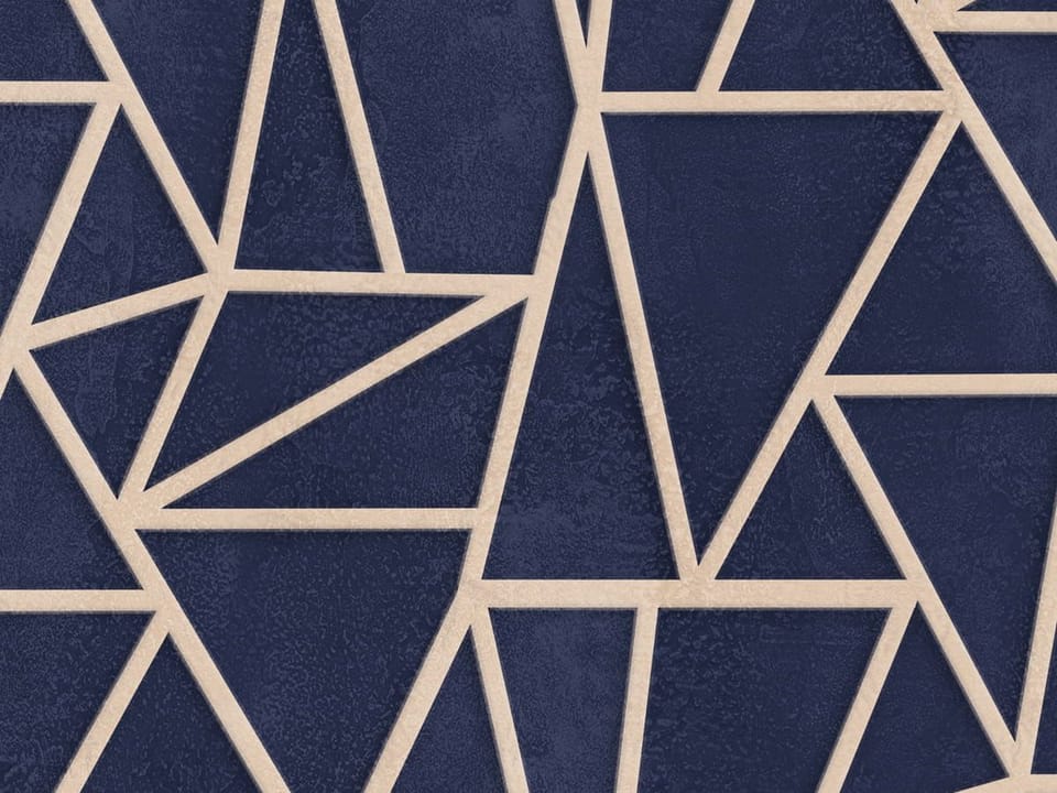 Fototapeta Geometryczny wzór z trójkątów - realne zdjęcie w rolce