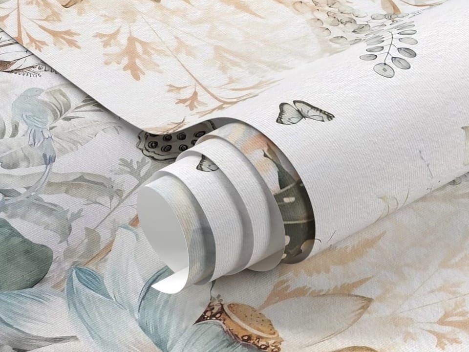 Fototapeta Kwiaty polne w pastelowych barwach - realne zdjęcie w rolce