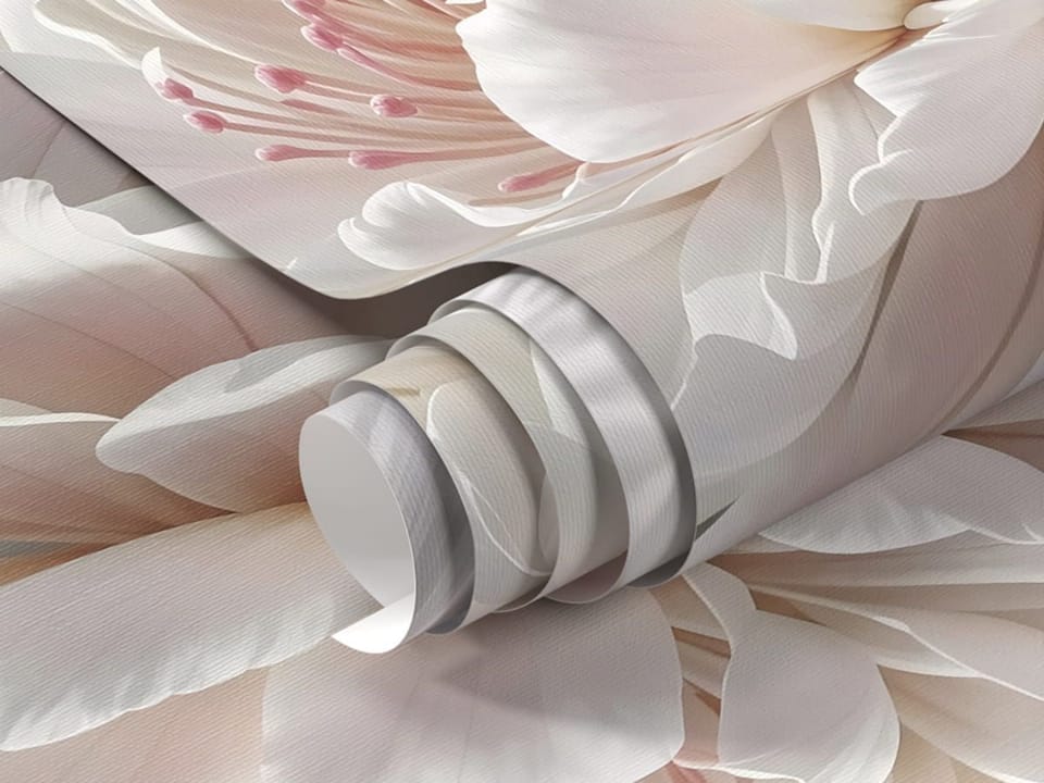 Fototapeta Piwonie w pastelowych odcieniach - realne zdjęcie w rolce