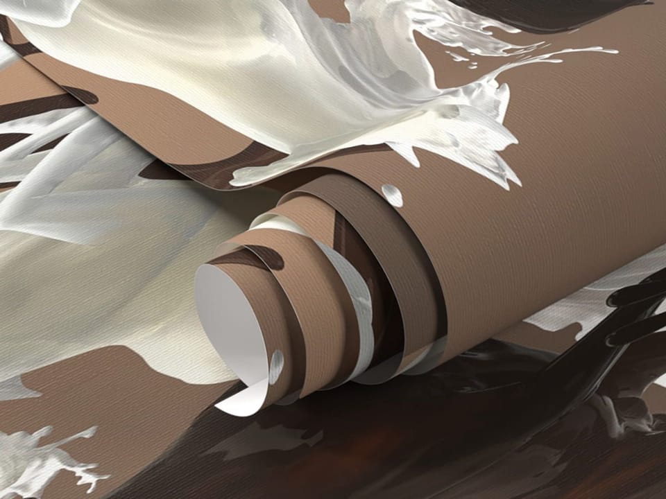 Fototapeta Konie z mleka i czekolady fragment #1